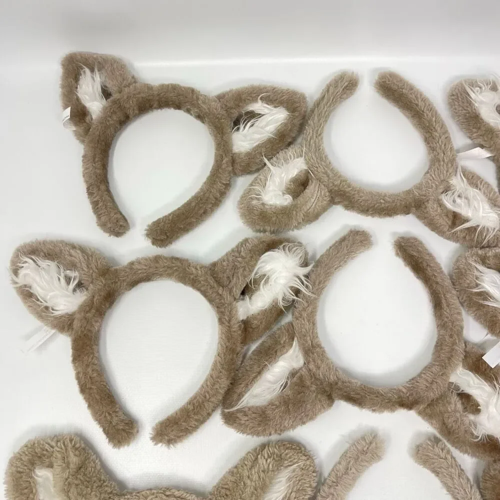 Great Wolf Lodge Wolf Ears Lot of 9 Headbands Gray Souvenir Wolfie Dress Up